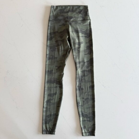 lululemon align 28” green camo - Picture 1 of 12
